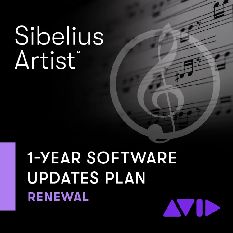 Sibelius Aritst 1-Year Support & Updates Renewal for Sibelius Artist Perpetual Licence