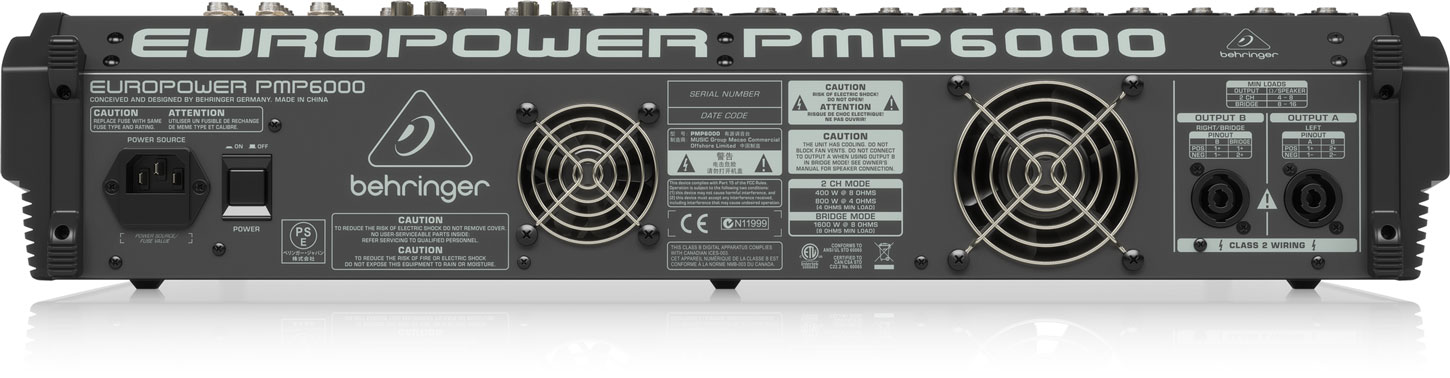 EUROPOWER PMP6000 back