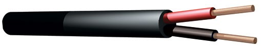 RX12 Speaker cable 2 x 1.5mm black 100m