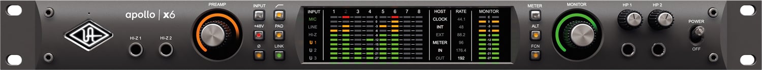 Apollo x6 Thunderbolt 3 Interface