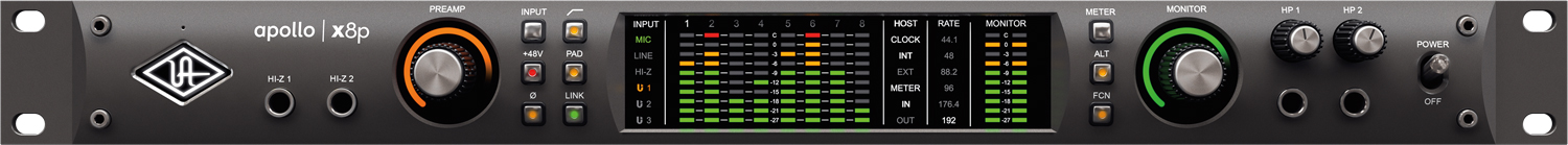 Apollo x8p Thunderbolt 3 Interface