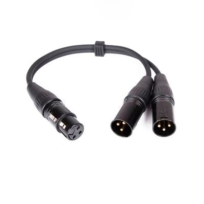 CY099 1 XLR F to 2 XLR M