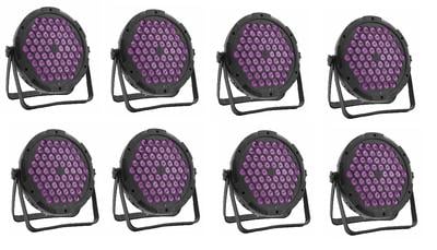  LED PAR90 RGB x8 Light Bundle