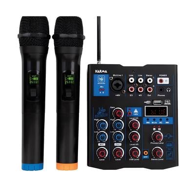 MXW 5 5 channel mixer with double radio microphone