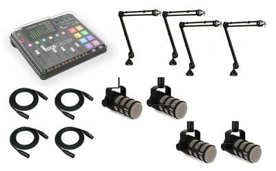 Rodecaster PRO II Podcasting Bundle x4