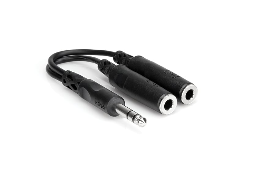 YPP-118 Y Cable 1-4 in TRS to Dual 1-4 in TRSF