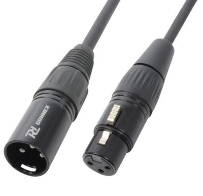 1m REAN (by Neutrik) Male XLR to Mono Jack Cable. Unbalanced TS Lead