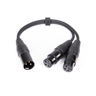 CY100 1 XLR M to 2 XLR F