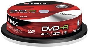 DVD+R 16X CB 10 Pack