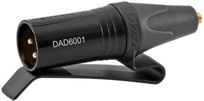 Adapter for MicroDot to 3-pin XLR with Belt Clip (DAD6001-BC)