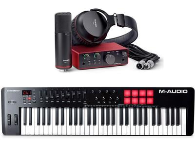 Scarlett Solo Studio Pack (4th Gen) + M-Audio Oxygen 61 MKV