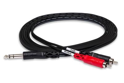 TRS-202  6.3mm TRS to 2 x RCA