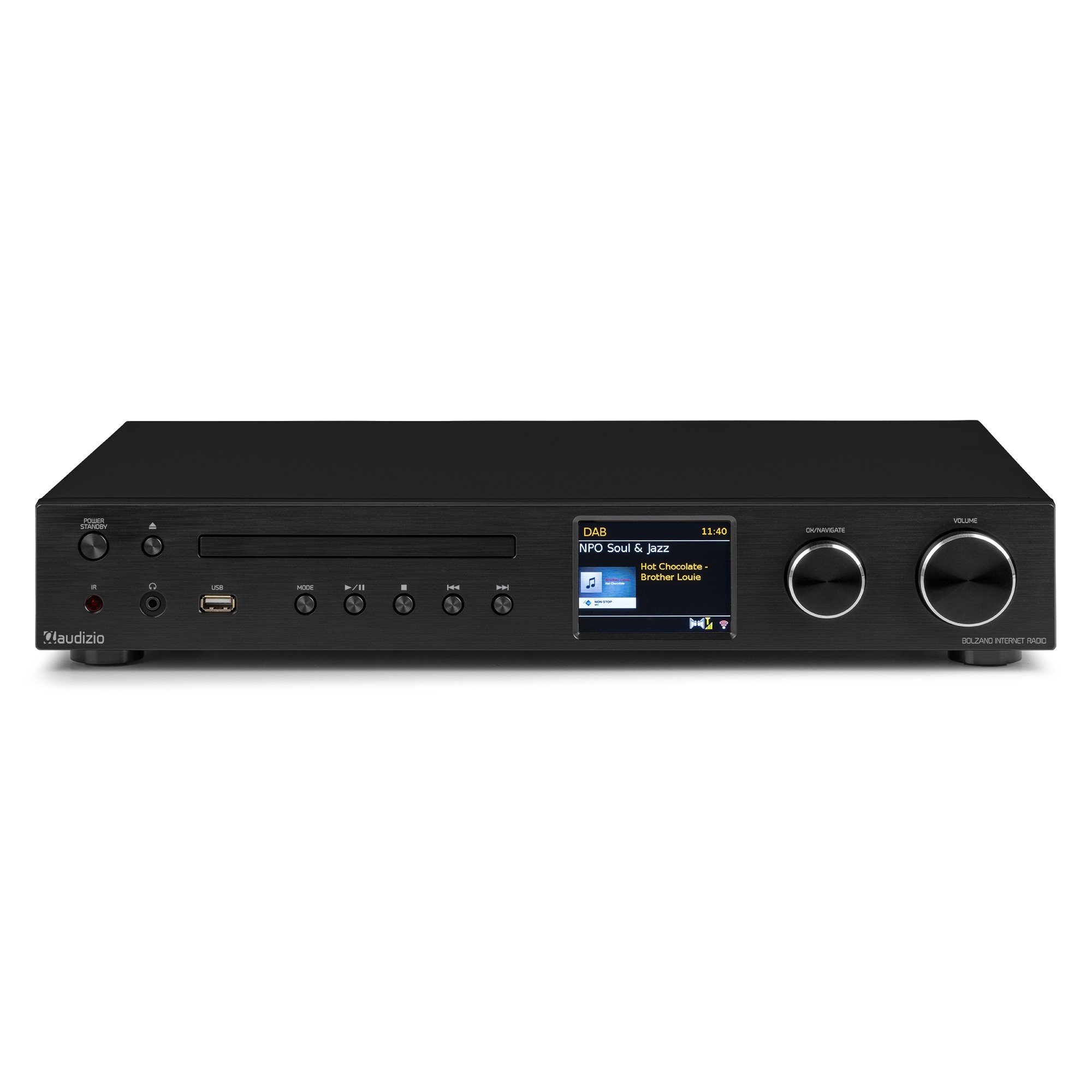 Bolzano Internet Receiver with Amplifier, DAB+ and CD Player Black