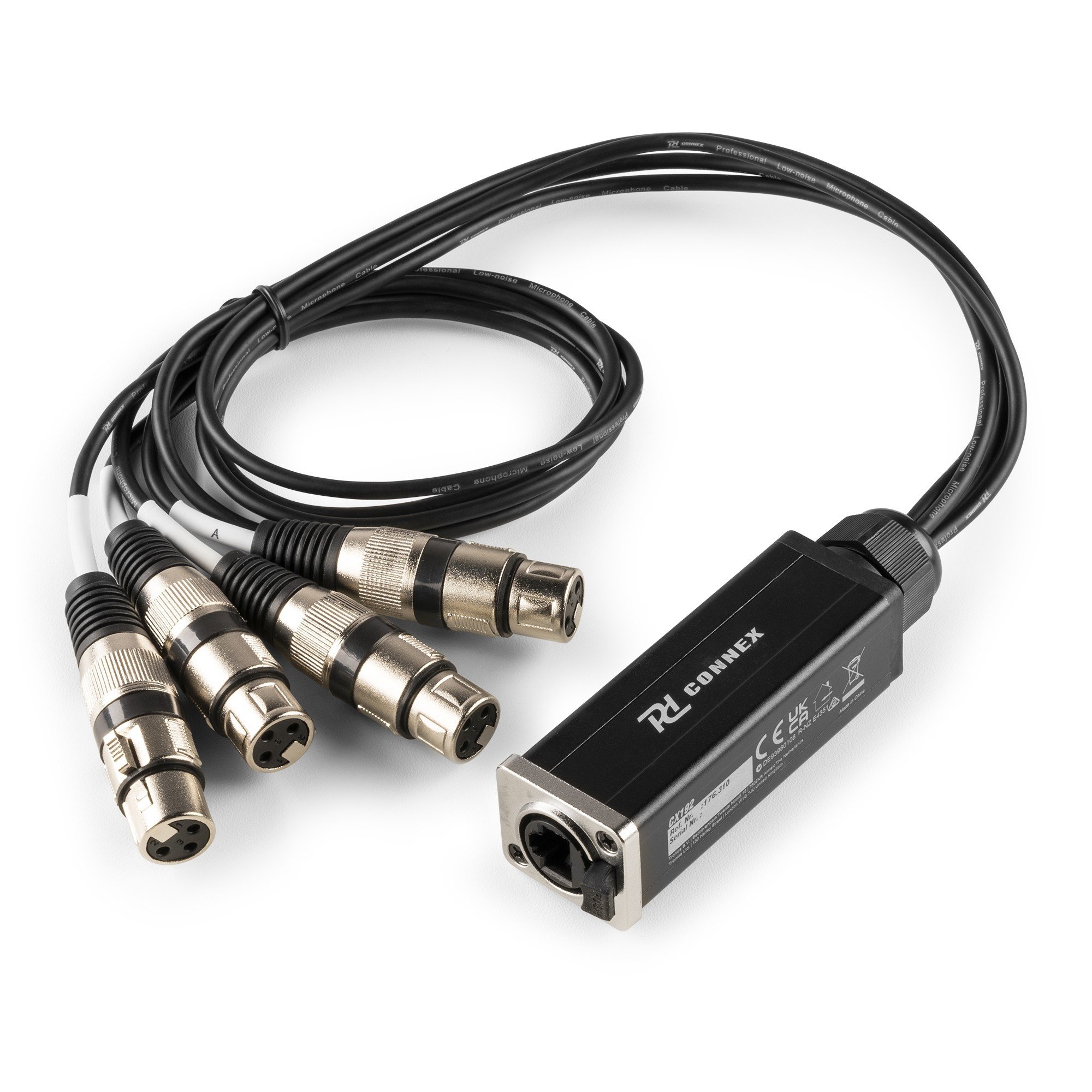  CX192 RJ45 To 4XXLR3F Cable Splitter 0.7M