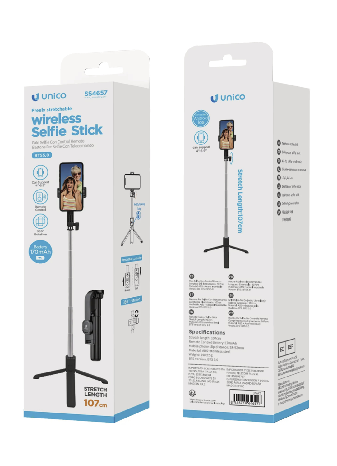 Unico SS4657 selfie stick