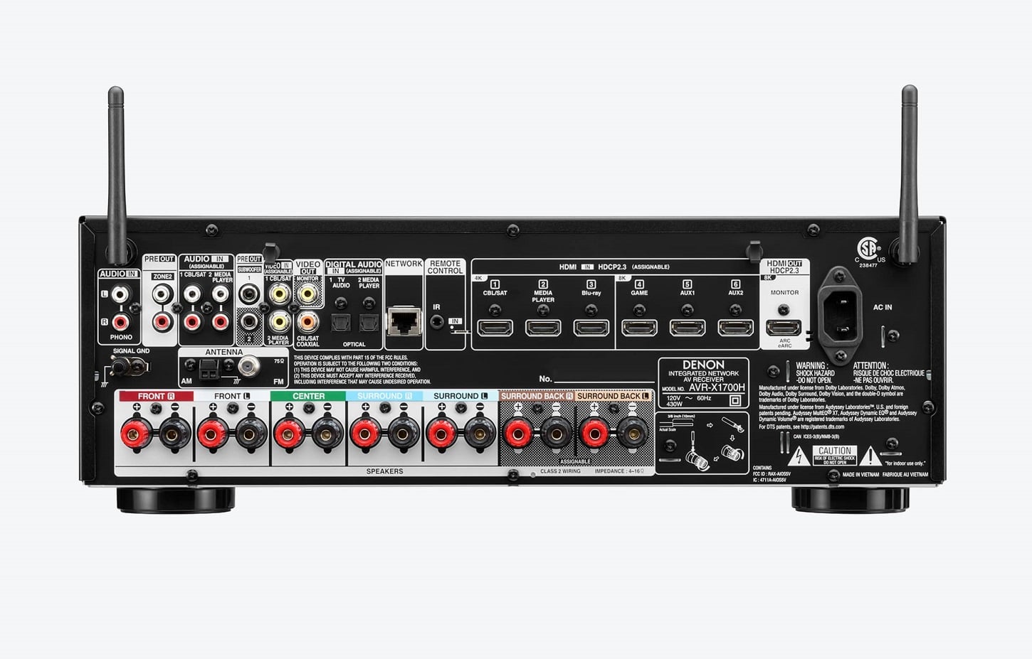 AVR X1700H 5