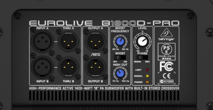 EUROLIVE B1800D-PRO Cyprus, Greece, Europe