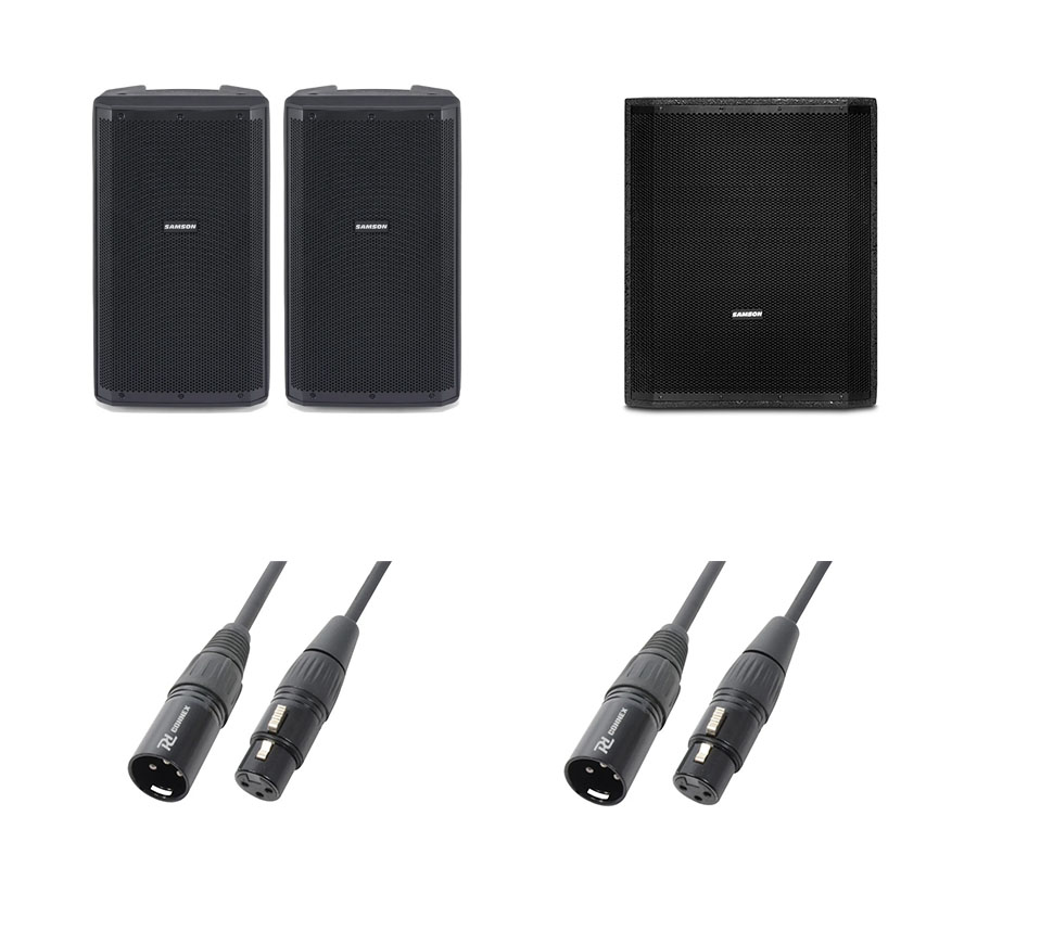 Samson MEGA Active Speaker - Sub Bundle