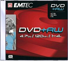 DVD+RW 4x speed
