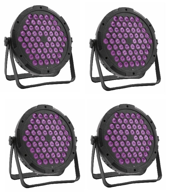  LED PAR90 RGB x4 Light Bundle