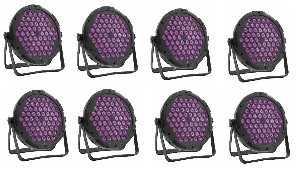  LED PAR90 RGB x8 Light Bundle