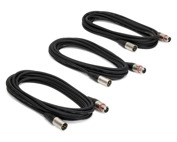 MC18 Microphone cable pack of 3