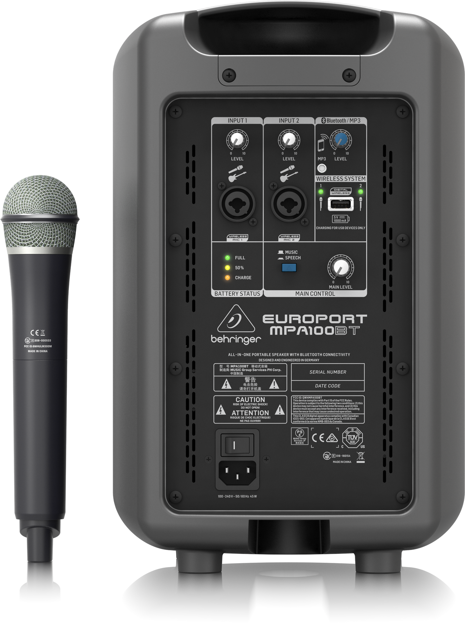 MPA100BT back