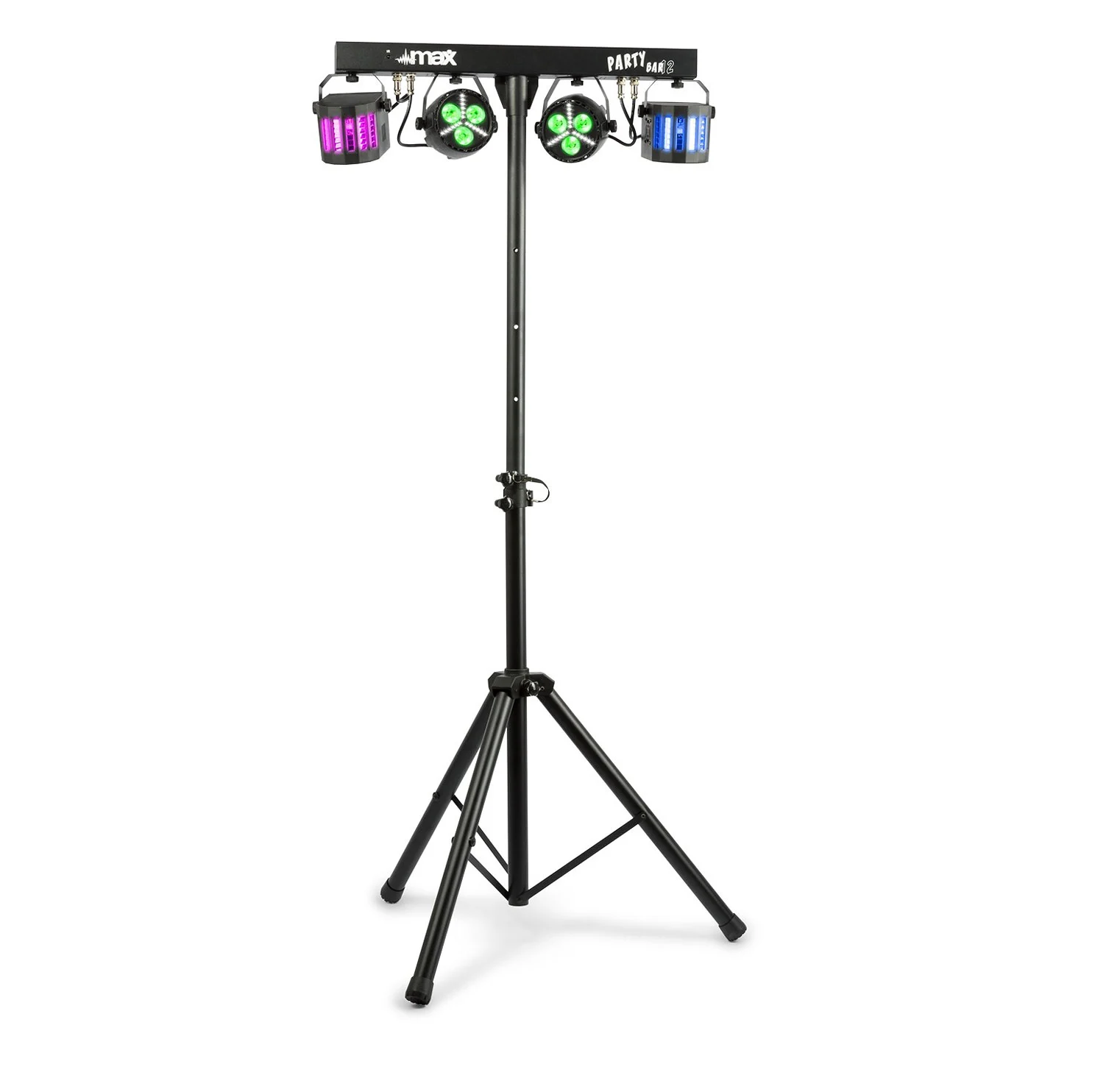 PartyBar12 with 2 Par + 2 Derby lights