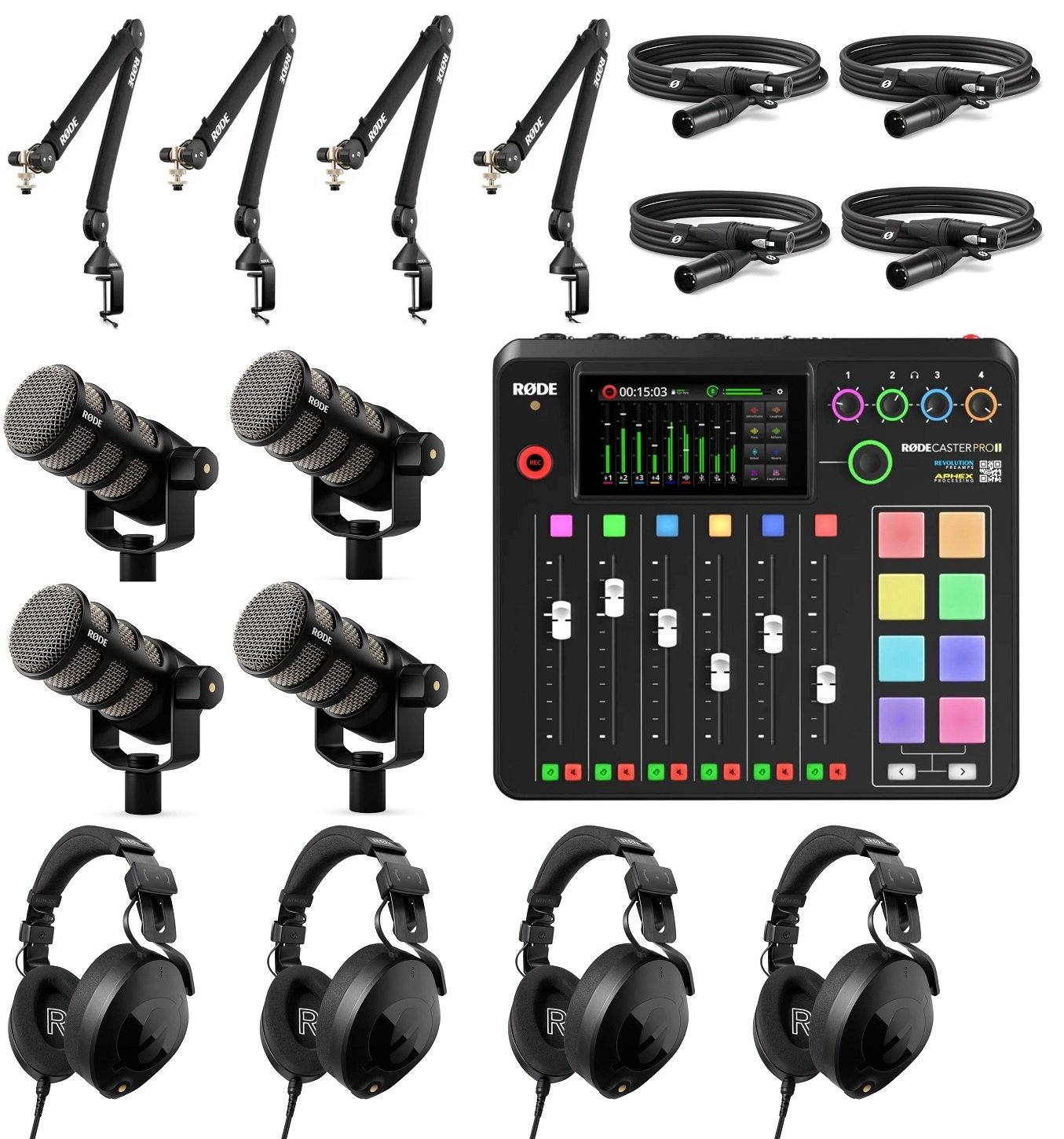 Rodecaster Ultimate Quad Podcasting Bundle