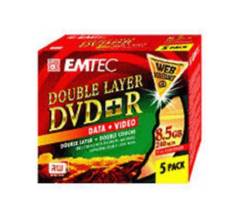 DVD+R 8.5GB Double Layer (5 pack)