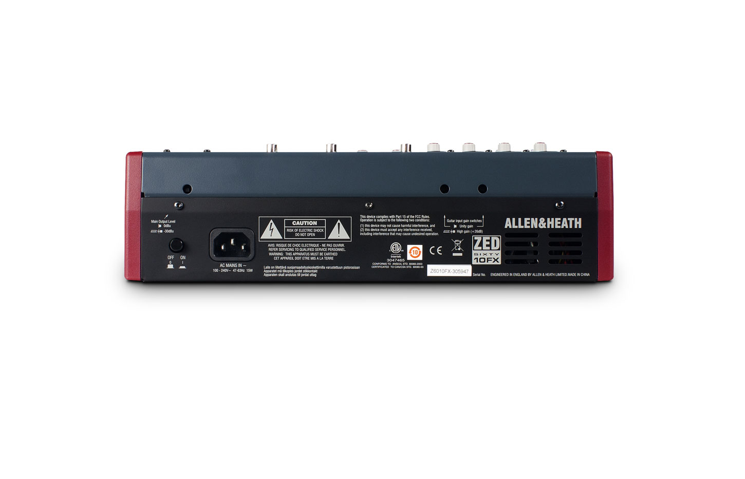 ZED 60 10FX Back
