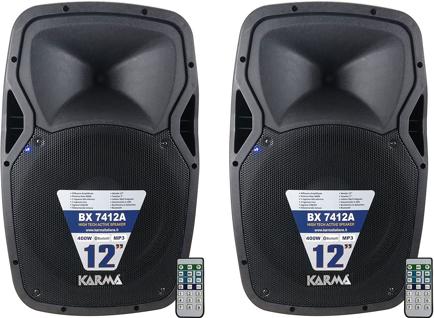 BX 7412A Pair - Pro Active Speakers