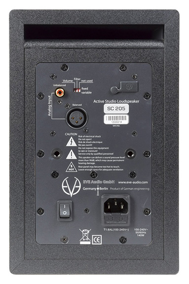 eve audio sc205 rear