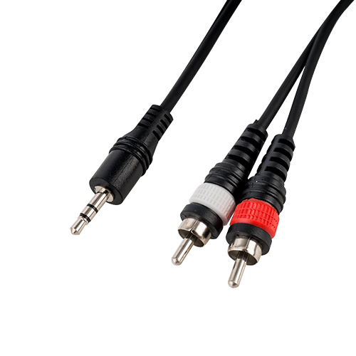 HH2099 2x RCA male - 3,5 mm TRS 6m