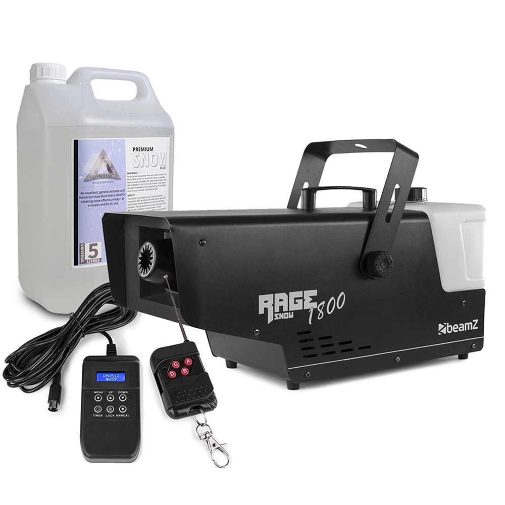 Rage 1800 Snow Machine with 5L Liquid Bundle