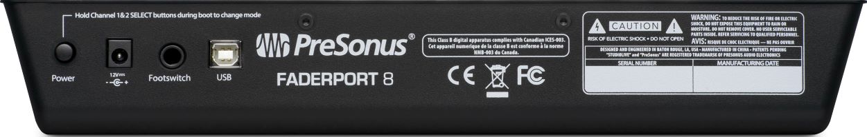 presonus faderport 8 back big